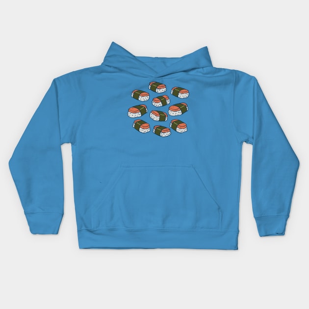 Musubi Hawaiian Sushi Kids Hoodie by Carabara Designs